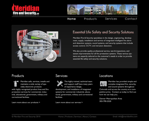 meridianfire.com screenshot