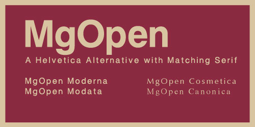 MgOpen Font Example