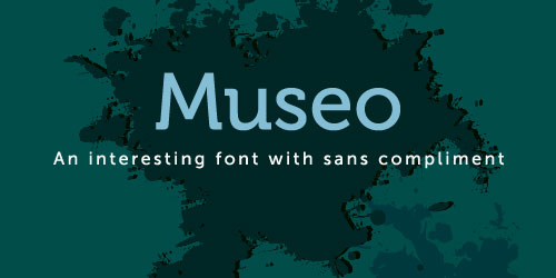 Museo in Use Font Example