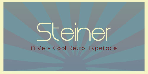 Steiner in Use Font Example